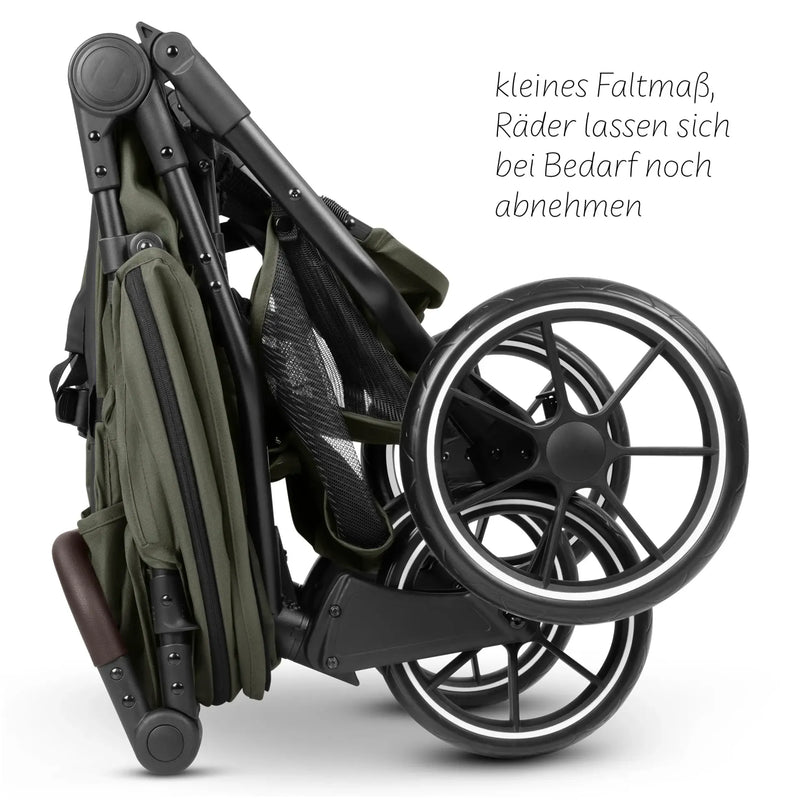 ABC Design Bayamo Zwillingskinderwagen mit 2 Babywanne – Pea – Ansicht 13