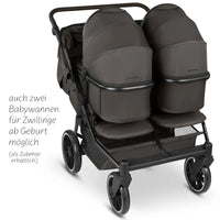 ABC Design Bayamo Zwillingskinderwagen mit 2 Babywanne