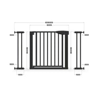 Tulano Guardian Sicherheitstor 75-110 cm ohne Bohren – Schwarz – Ansicht 11