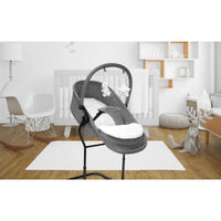 Tulano Moon 35 Babywippe 4-in-1 Grau mit 5 Höhenstufen und Leinenbezug
