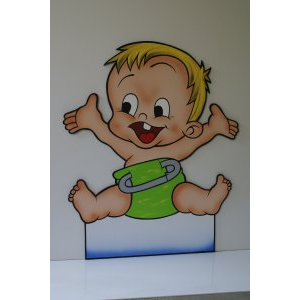 Geburtsfigur Baby mit offenen Augen