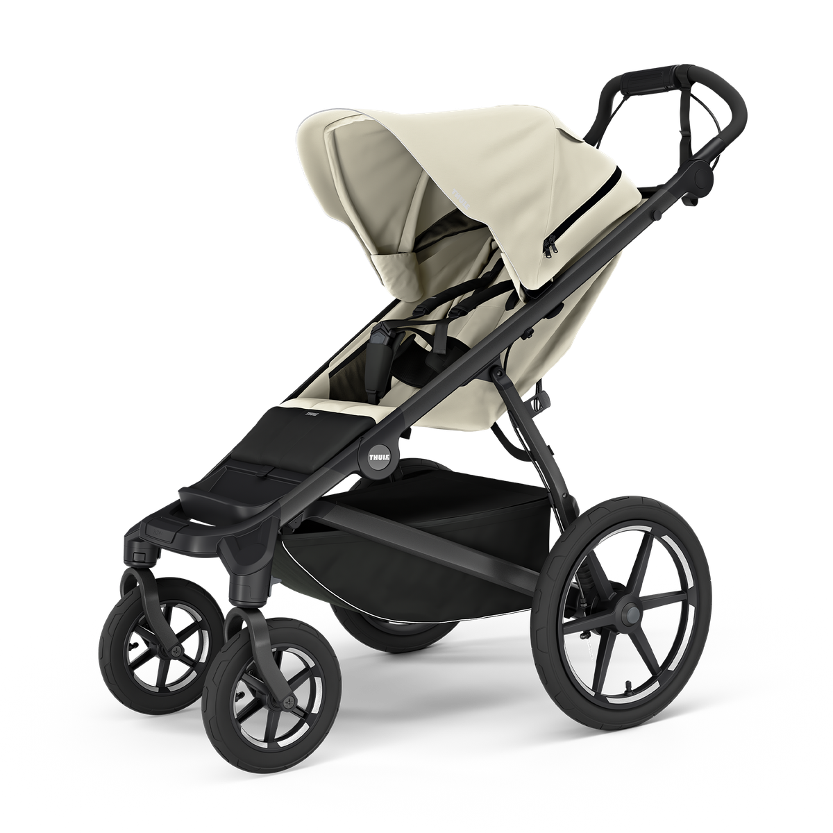 Kinderwagen Thule Urban glide 4 mit Babywanne (Soft beige/Black)