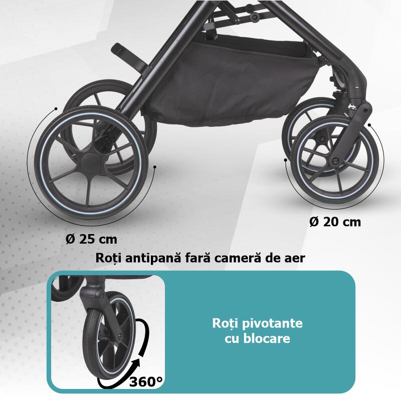 Coccolle Serry 4in1 Kinderwagen-Set mit Relax i-Size Babyschale und i-Size Isofix-Basis 360