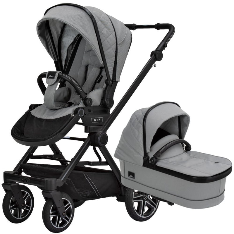 Hartan Kombikinderwagen-Set IVY GTR (707 Natur) mit Cybex Cloud T i-Size und Base T