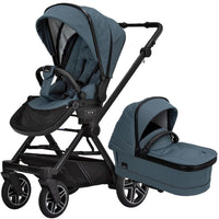 Hartan Kombikinderwagen-Set IVY GTR (710 Azur) mit Cybex Cloud T i-Size und Base T