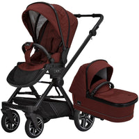 Hartan IVY GTR Kombikinderwagen Set mit Handbremse und Cybex Cloud T i-Size in Burgund