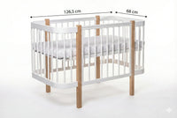 KOTTO ELIN Kinderbett Buche 120x60 cm mit Dreemsy Matratze