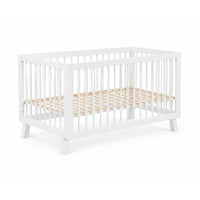 Babybett Alexander 140 x 70 cm Weiss umbaubar zum Kleinkinderbett