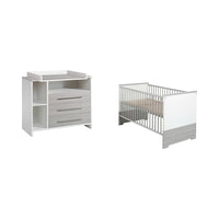Schardt 2-tlg. Babyzimmer Eco Silber