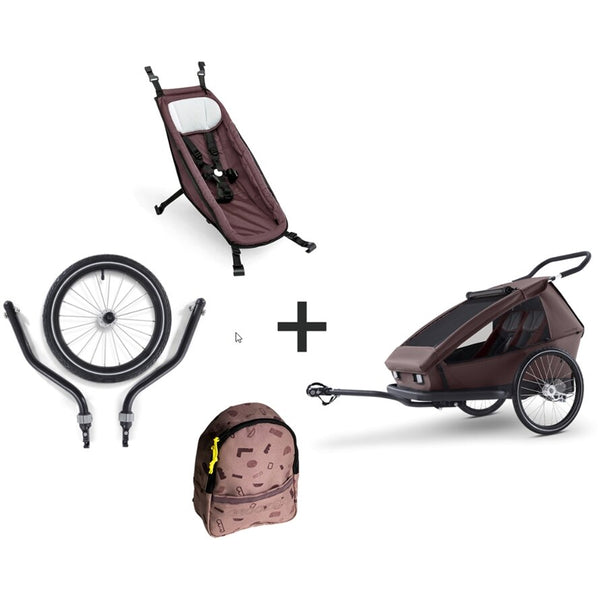 Anhänger Croozer KID Ellma Bundle (Blossom Red)
