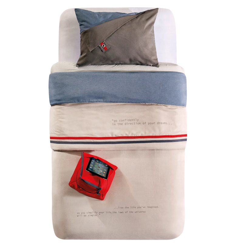 Cilek Etagenbett Set mit Matratze (Dark Metal)