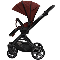 Hartan IVY GTR Kombikinderwagen Set mit Handbremse und Cybex Cloud T i-Size in Burgund