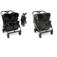 ABC Design D Two Zwillingskinderwagen mit Regenschutz