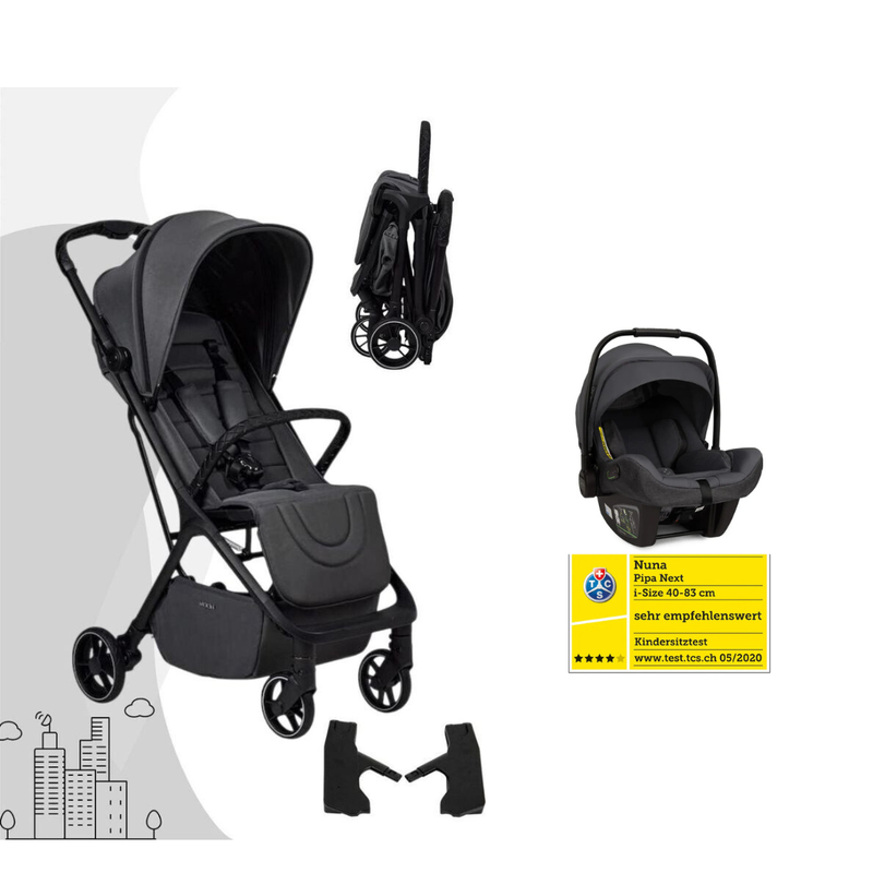 MOON Buggy ZOÉ  2in1 (Anthrazit / Pipa Next)