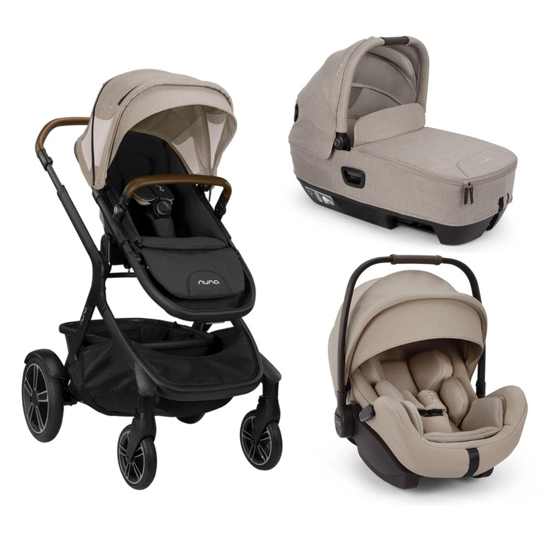 Nuna DEMI Grow Kinderwagen 3in1 Set mit Nuna ARRA flex (Timber/Chateau)