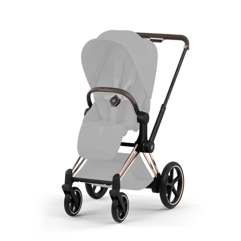 Cybex - Platinum e-PRIAM 5 Style Rahmen inkl. Gestell und Sitzeinheit – Chrome Brown – Ansicht 3