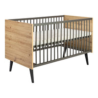 3-tlg. Babyzimmer Morris Oak mit 2-türigem Kleiderschrank