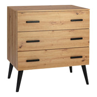 3-tlg. Babyzimmer Morris Oak mit 2-türigem Kleiderschrank