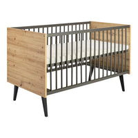 3-tlg. Babyzimmer Morris Oak mit 3-türigem Kleiderschrank