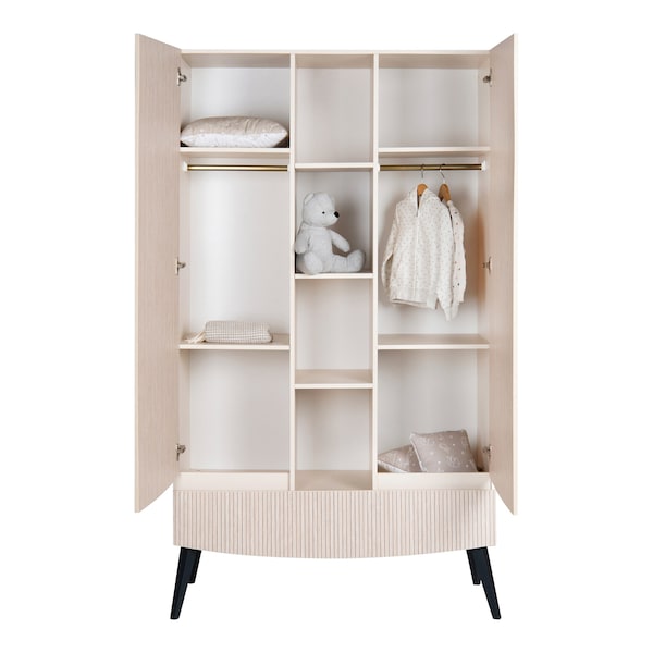 Schardt 3-tlg. Babyzimmer Smile mit 2-türigem Kleiderschrank carat beige