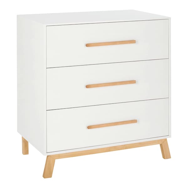 Schardt 3-tlg. Babyzimmer Venice mit Babybett Haus white / Buche geölt