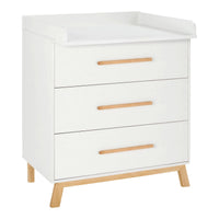 Schardt 3-tlg. Babyzimmer Venice mit Babybett Haus white / Buche geölt