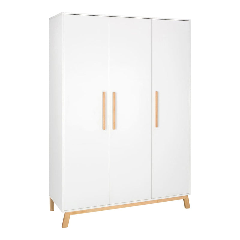 Schardt 3-tlg. Babyzimmer Venice mit Babybett Haus white / Buche geölt