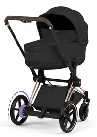 CYBEX e-Priam Style Collection Rosegold Rahmen 4in1 Set Faltbare Babywanne & Cloud T i-Size Plus mit Base T 360