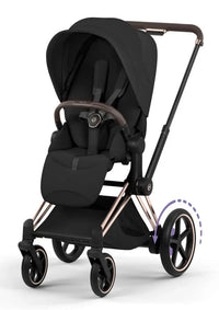 CYBEX e-Priam Style Collection Rosegold Rahmen 4in1 Set Faltbare Babywanne & Cloud T i-Size Plus mit Base T 360