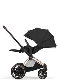 CYBEX e-Priam Style Collection Rosegold Rahmen 4in1 Set Faltbare Babywanne & Cloud T i-Size Plus mit Base T 360