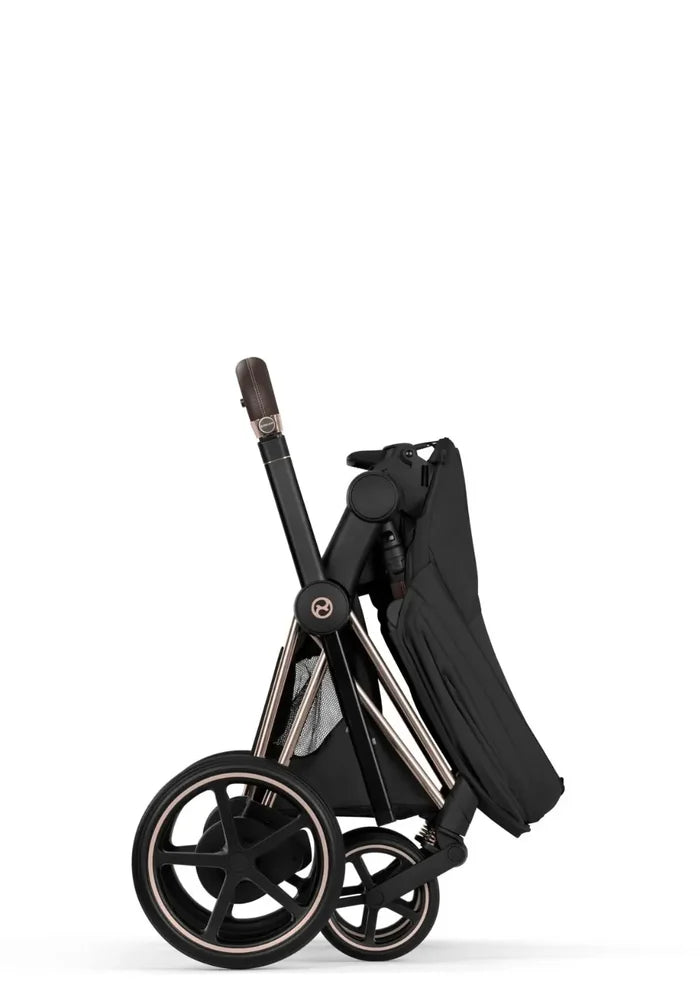 CYBEX e-Priam Style Collection Rosegold Rahmen 4in1 Set Faltbare Babywanne & Cloud T i-Size Plus mit Base T 360