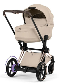 CYBEX e-Priam Style Collection Rosegold Rahmen 4in1 Set Faltbare Babywanne & Cloud T i-Size Plus mit Base T 360