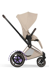 CYBEX e-Priam Style Collection Rosegold Rahmen 4in1 Set Faltbare Babywanne & Cloud T i-Size Plus mit Base T 360