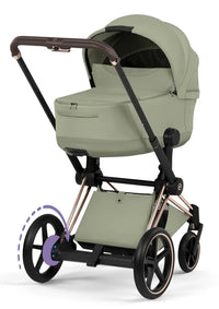 CYBEX e-Priam Style Collection Rosegold Rahmen 4in1 Set Faltbare Babywanne & Cloud T i-Size Plus mit Base T 360