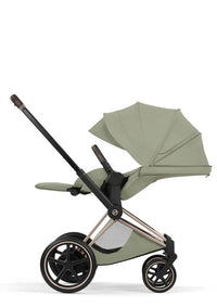 CYBEX e-Priam Style Collection Rosegold Rahmen 4in1 Set Faltbare Babywanne & Cloud T i-Size Plus mit Base T 360