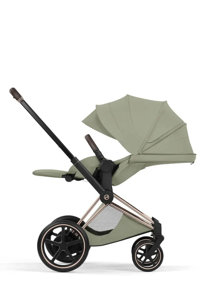 CYBEX e-Priam Style Collection Rosegold Rahmen 4in1 Set Faltbare Babywanne & Cloud T i-Size Plus mit Base T 360