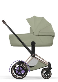 CYBEX e-Priam Style Collection Rosegold Rahmen 4in1 Set Faltbare Babywanne & Cloud T i-Size Plus mit Base T 360