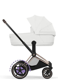 CYBEX e-Priam Style Collection Rosegold Rahmen 4in1 Set Faltbare Babywanne & Cloud T i-Size Plus mit Base T 360