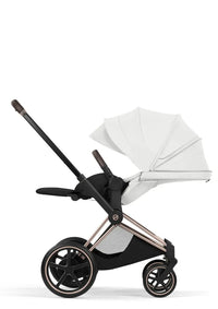 CYBEX e-Priam Style Collection Rosegold Rahmen 4in1 Set Faltbare Babywanne & Cloud T i-Size Plus mit Base T 360