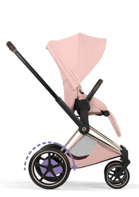 CYBEX e-Priam Style Collection Rosegold Rahmen 4in1 Set Faltbare Babywanne & Cloud T i-Size Plus mit Base T 360