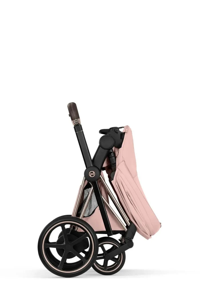 CYBEX e-Priam Style Collection Rosegold Rahmen 4in1 Set Faltbare Babywanne & Cloud T i-Size Plus mit Base T 360