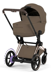 CYBEX e-Priam Style Collection Rosegold Rahmen 4in1 Set Faltbare Babywanne & Cloud T i-Size Plus mit Base T 360