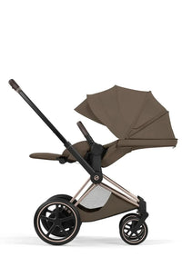 CYBEX e-Priam Style Collection Rosegold Rahmen 4in1 Set Faltbare Babywanne & Cloud T i-Size Plus mit Base T 360