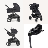 Joie Elara  4in1 set mit i-Snug 2 Babyschale und Base Encore 360 (Raven/Black)