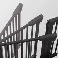 Tulano Guardian Sicherheitstor 75-110 cm ohne Bohren – Schwarz – Ansicht 5
