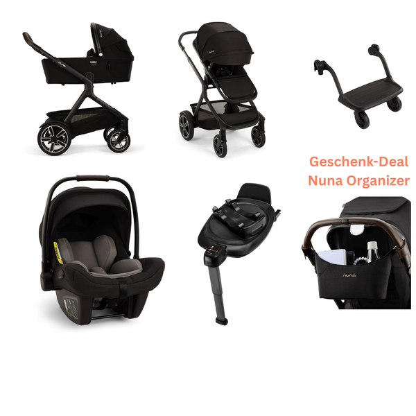 Nuna DEMI™ next 4in1 mit Babywanne, PIPA™ next & BASE™ next 360°