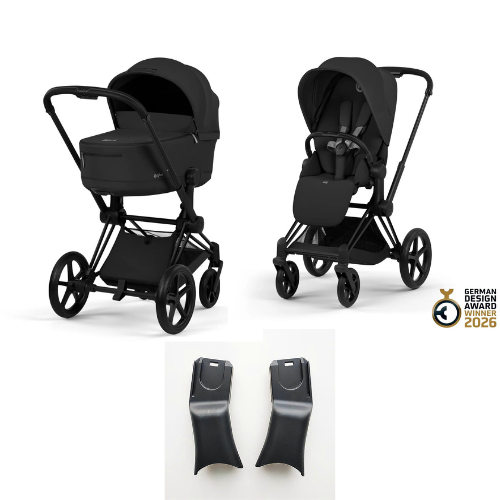 Cybex Priam 5 Comfort Kombikinderwagen | Inkl. faltbarer Babywanne & Sitzeinheit