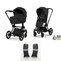 Cybex Priam 5 Comfort Kombikinderwagen | Inkl. faltbarer Babywanne & Sitzeinheit