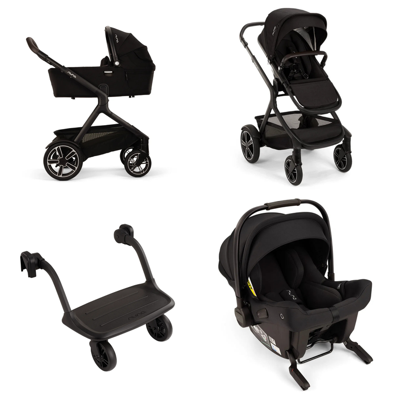 Nuna DEMI next Set mit Babywanne & PIPA urbn Babyschale – Caviar – Ansicht 1