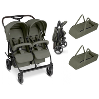 ABC Design D Two – Zwillingskinderwagen mit 2 Babywannen